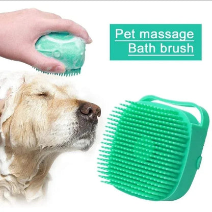 All-Purpose Silicone Pet and Personal Care Bath Brush