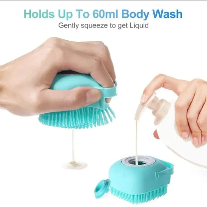 All-Purpose Silicone Pet and Personal Care Bath Brush