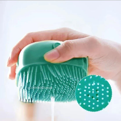 All-Purpose Silicone Pet and Personal Care Bath Brush