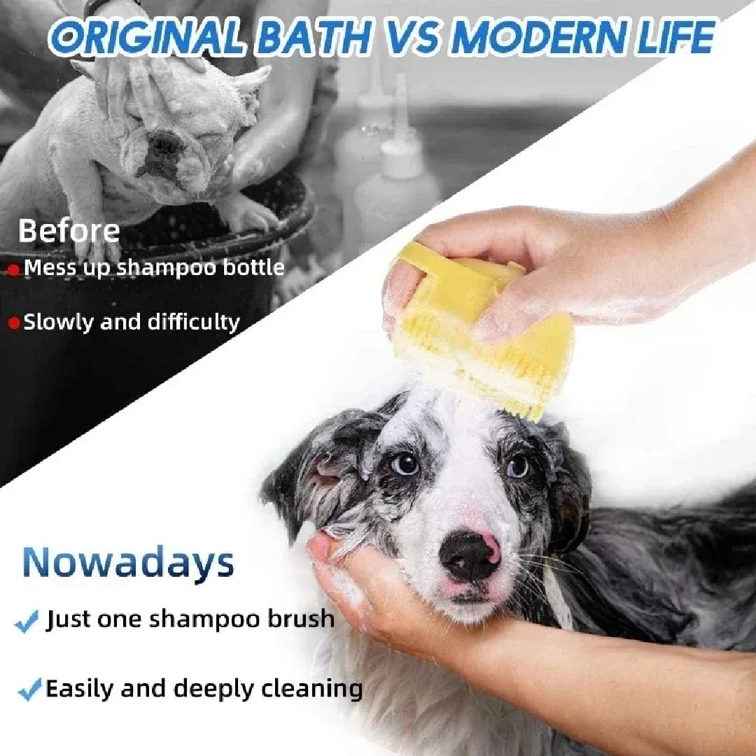 All-Purpose Silicone Pet and Personal Care Bath Brush