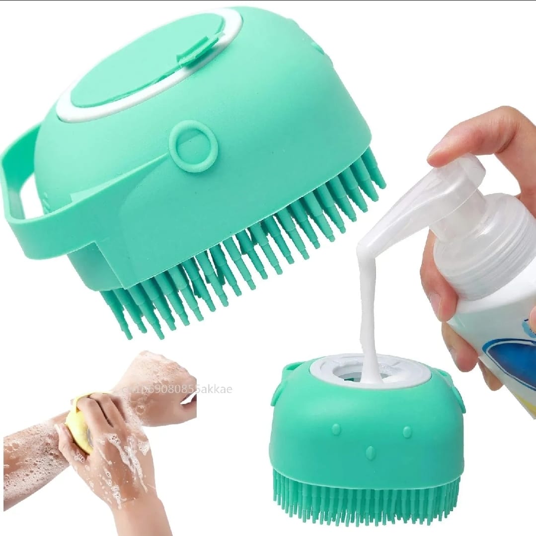 All-Purpose Silicone Pet and Personal Care Bath Brush