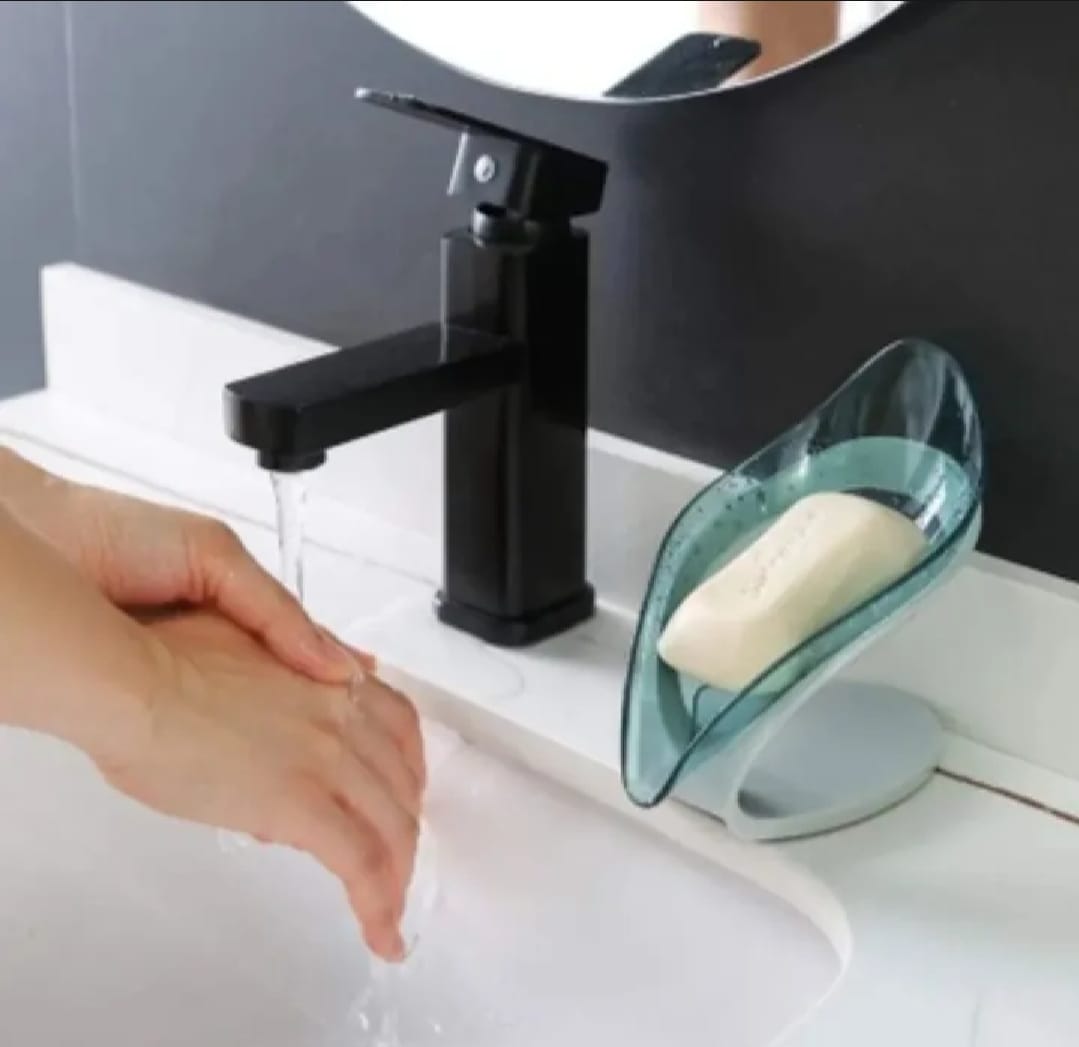 Smart soap holder very stylish and high quality leaf shape for bathroom and kitchen house