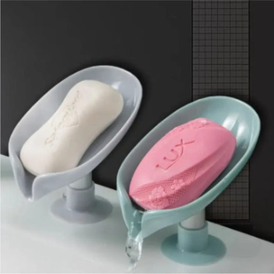 Leaf Shape Soap Box New Style Drain Holder Dish Storage Plate Tray for Bathroom Shower