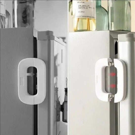PREMIUM QUALITY Fridge Lock Adhesive Self Locking Refrigerator Door Lock