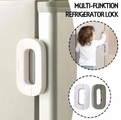 PREMIUM QUALITY Fridge Lock Adhesive Self Locking Refrigerator Door Lock