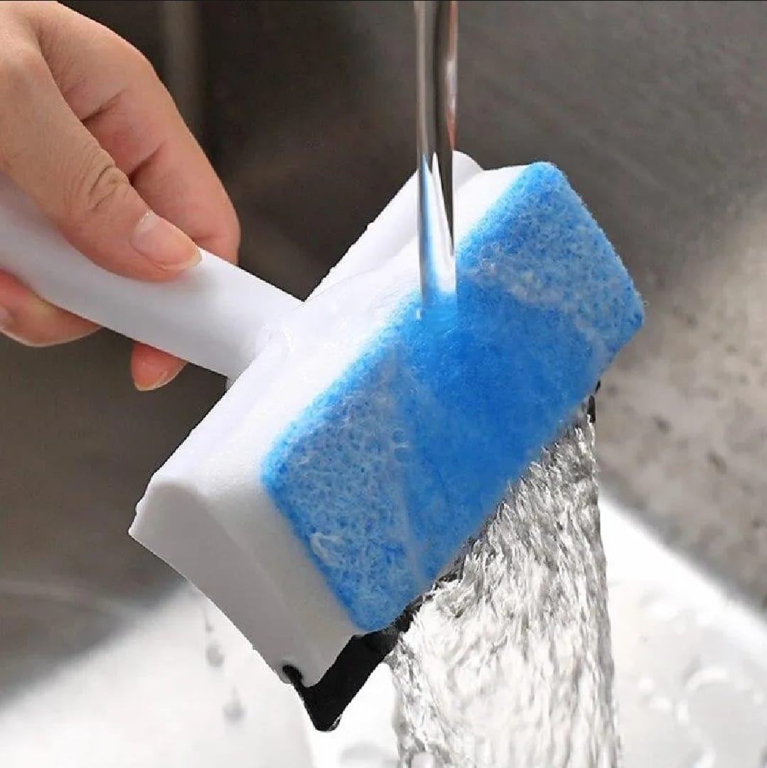 Double-Sided Glass Cleaning Brush For Scraping Window Cleaner Screen Cleaning 2In1 Wiper