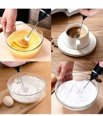 Electric Rechargeable Coffee Beater Electric Milk Drink Coffee Egg Foamer White