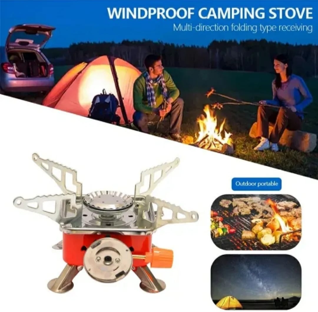 Foldable Camping Stove, Portable Hiking Stoves Easy Cleaning Non Slip Simple