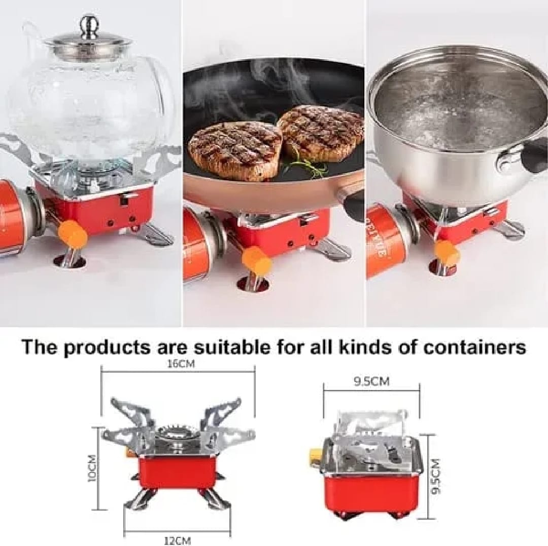 Foldable Camping Stove, Portable Hiking Stoves Easy Cleaning Non Slip Simple
