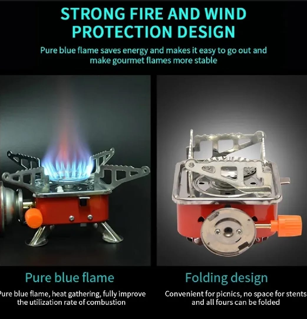 Foldable Camping Stove, Portable Hiking Stoves Easy Cleaning Non Slip Simple