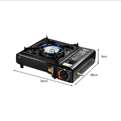 New Portable Gas Stove with Overpressure Protection for Camping & Outdoor Use, Gas Cylinder Compatible