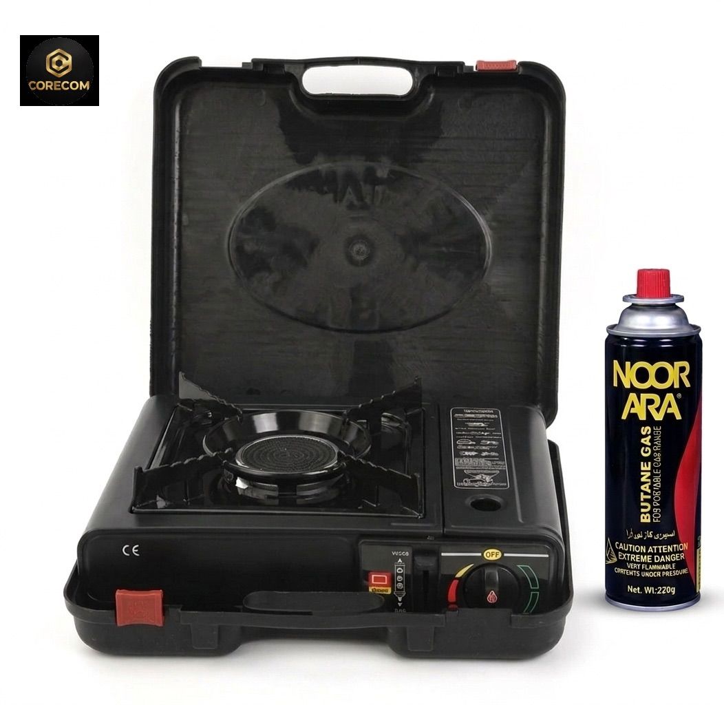 New Portable Gas Stove with Overpressure Protection for Camping & Outdoor Use, Gas Cylinder Compatible