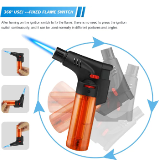 New Torch lighters Flame Refillable Gas Lighter 1pcs