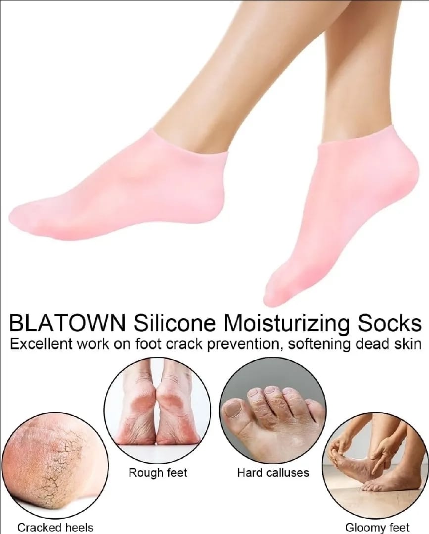 Moisturizing Silicone Socks for Soft and Smooth Feet, Comfortable Jelly Socks