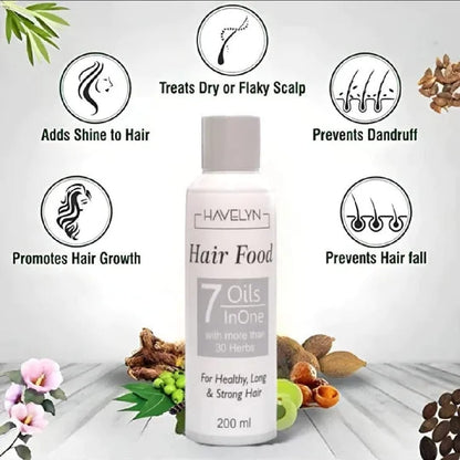 7 in 1 Hair food oil original. For dry hairs, add shine to the hairs. Prevent hair fall