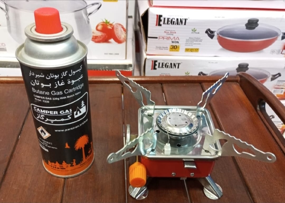 Foldable Camping Stove, Portable Hiking Stoves Easy Cleaning Non Slip Simple