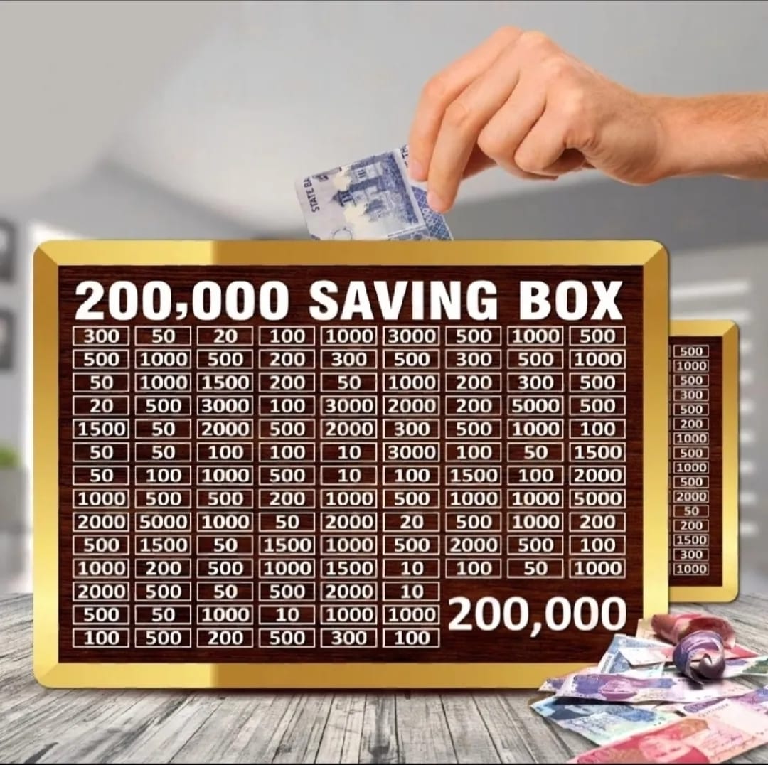 Umrah Saving Box - Wooden Islamic Money Saving Box - 280 Days