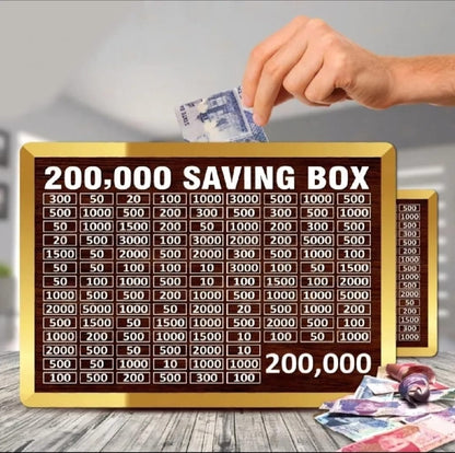 Umrah Saving Box - Wooden Islamic Money Saving Box - 280 Days