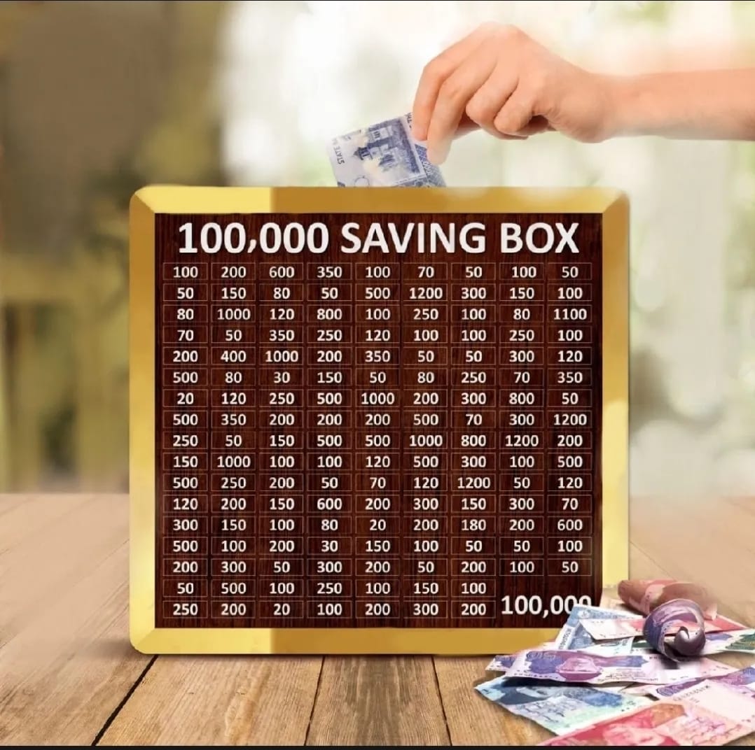 Umrah Saving Box - Wooden Islamic Money Saving Box - 280 Days