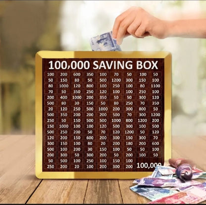 Umrah Saving Box - Wooden Islamic Money Saving Box - 280 Days