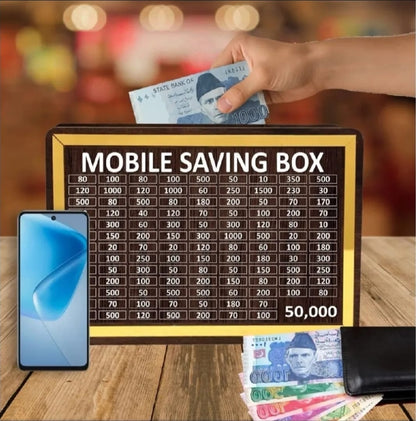 Umrah Saving Box - Wooden Islamic Money Saving Box - 280 Days