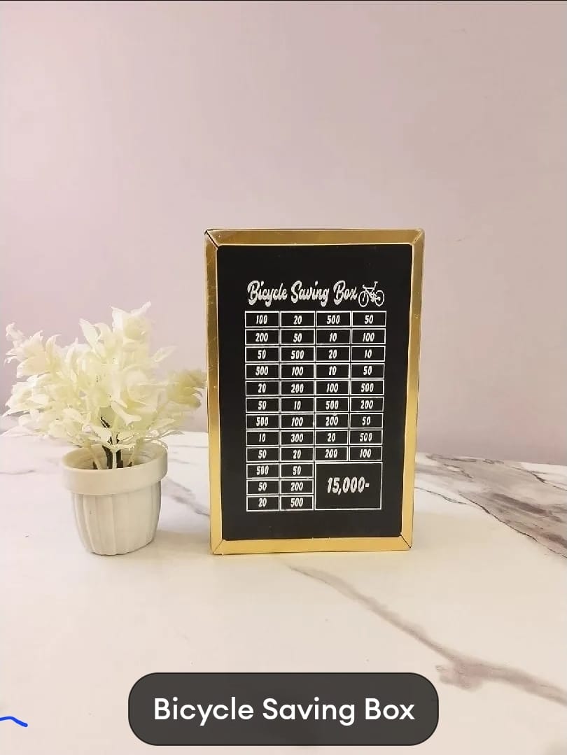 Umrah Saving Box - Wooden Islamic Money Saving Box - 280 Days