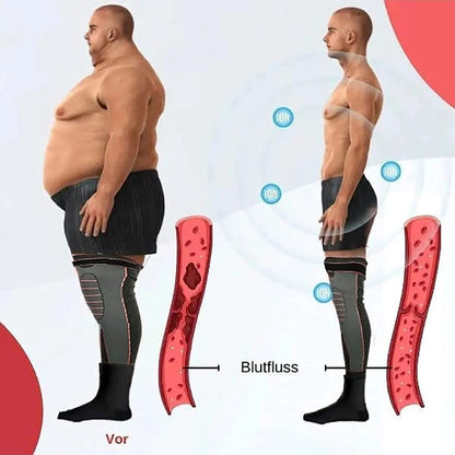 2 Pcs Leg Warmer with Belt - Gym Compression Knee Pad with Strap