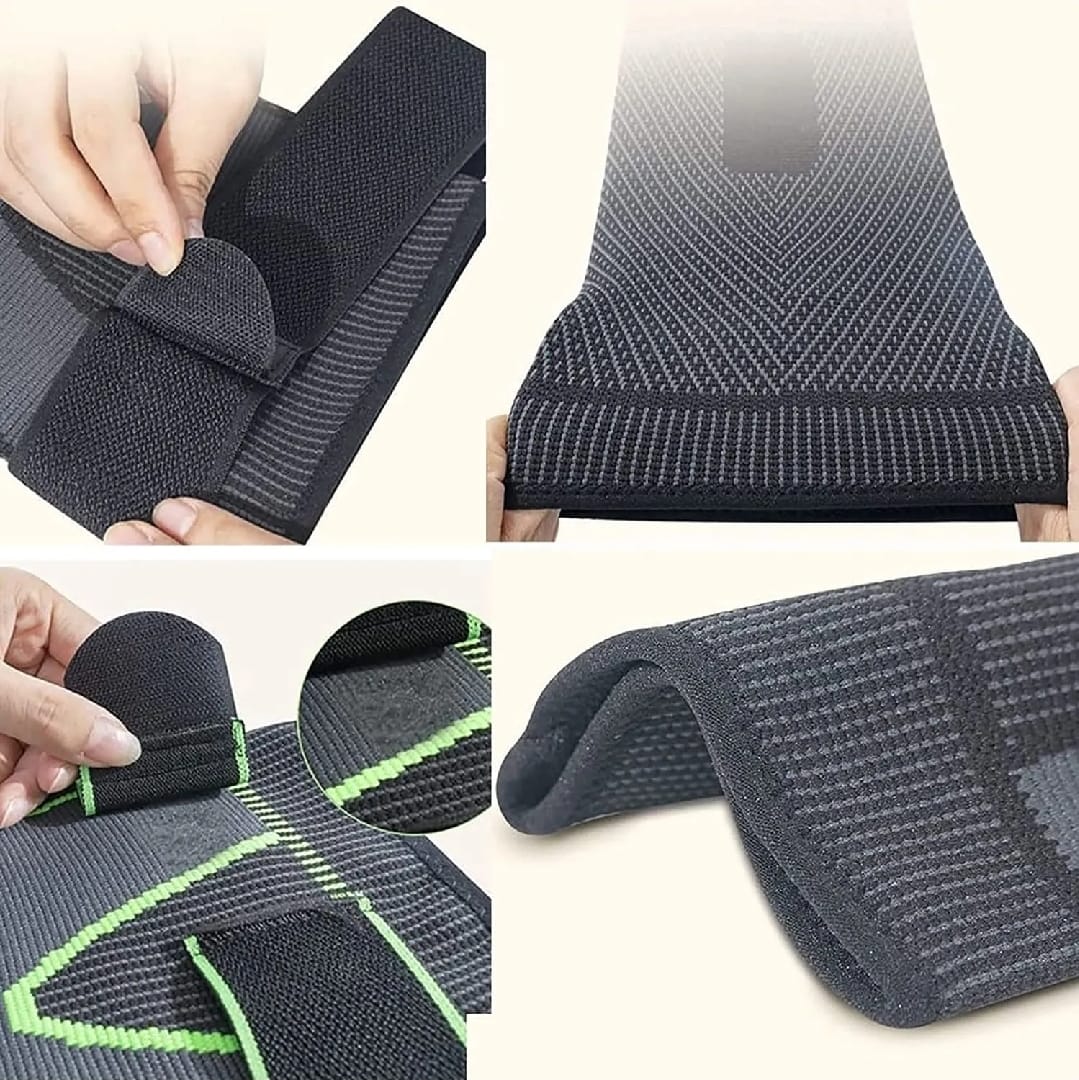 2 Pcs Leg Warmer with Belt - Gym Compression Knee Pad with Strap