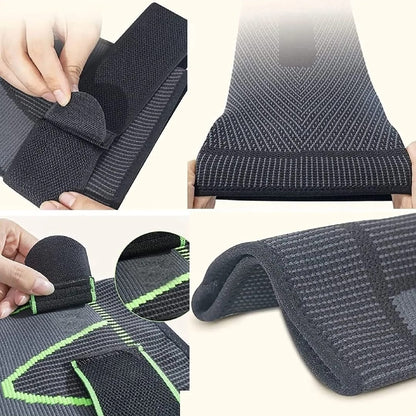 2 Pcs Leg Warmer with Belt - Gym Compression Knee Pad with Strap