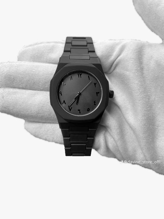 Black Arabic Aura Watch For Men Stylish Aura Watch 100% Original Watch